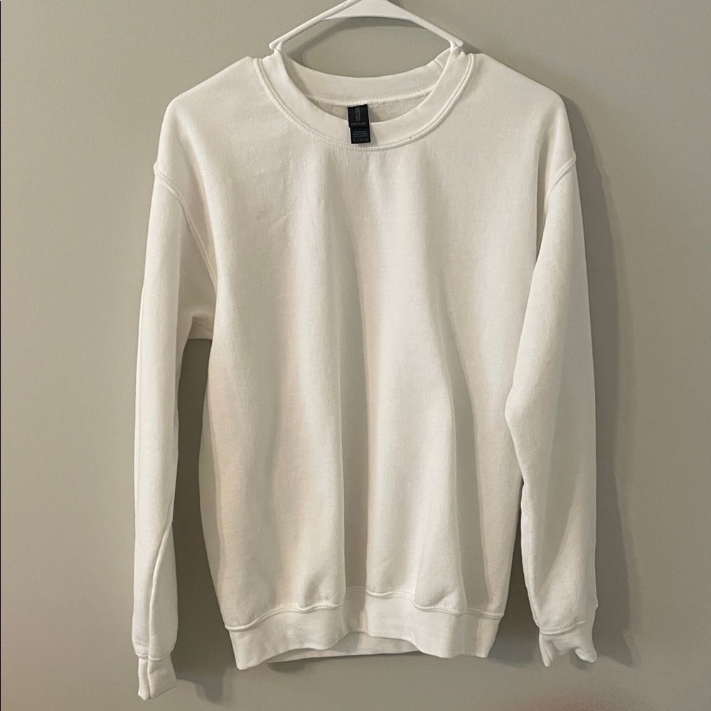 Gildan Women's Crewneck Sweater - Classic White